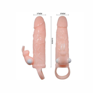 Baile – Couvercle de pénis brave man avec chair de lapin et double moteur 16.5 cm