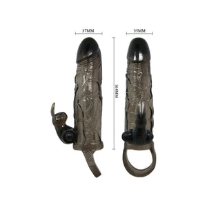Baile – Couvre-pénis brave man avec lapin noir 16.5 cm