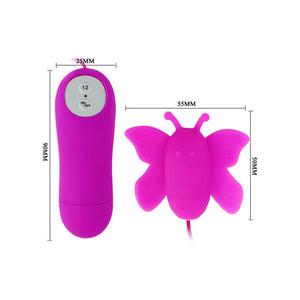 Baile – Love Eggs, stimulateur de clitoris papillon télécommandé 12 vitesses (lilas)