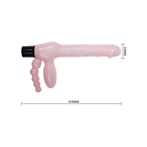 Baile – Harnais sans corde TPR avec vibration et stimulation anal 25.4 cm