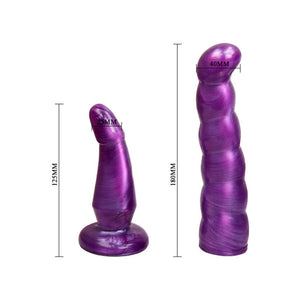 Baile – Harnais anal et vaginal femme lilas gpoint 17 cm