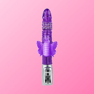 Baile – Rotateur Tulipe Papillon, vibromasseur rotatif avec stimulateur clitoridien