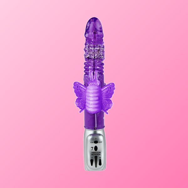 Baile – Rotateur Tulipe Papillon, vibromasseur rotatif avec stimulateur clitoridien