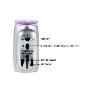 Baile – Rotateur Tulipe Papillon, vibromasseur rotatif avec stimulateur clitoridien