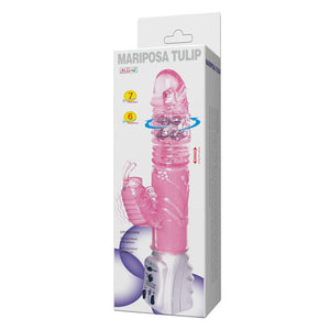 Baile – Rotateur Tulipe Papillon, vibromasseur rotatif avec stimulateur clitoridien
