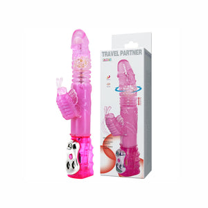 Baile – Partenaire de voyage rotateur haut et bas lapin rose