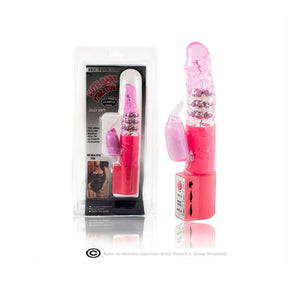 Baile – Rotateur de lapin rose avec superstimulateur