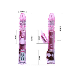 Baile – Throbbing Bunny, vibromasseur rabbit rotatif rose