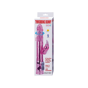 Baile – Throbbing Bunny, vibromasseur rabbit rotatif rose