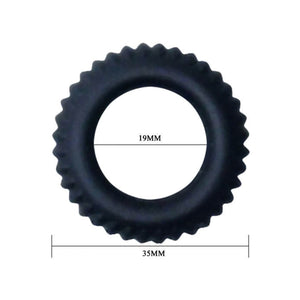 Baile – Cockring Titan noir, silicone Ø 1,9 cm