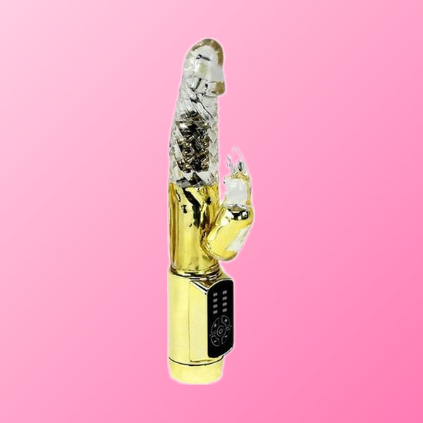 Baile – Rabbit Gold Prince, vibromasseur lapin rotatif à LED