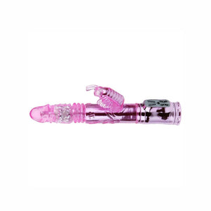 BAILE - RECHARGEABLE VIBRADOR WITH ROTACION AND ESTIMULATOR THROBBING BUTTERF