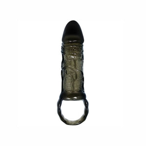 BAILE - FUNDA EXTENSORA PENE MET BAND PARA TESTICULOS NEGRO 13,5 CM