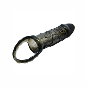 BAILE - FUNDA EXTENSORA PENE MET BAND PARA TESTICULOS NEGRO 13,5 CM