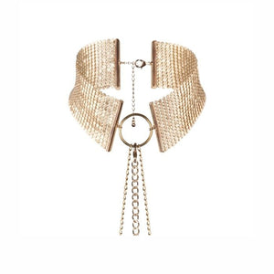 Bijoux Indiscrets – Désir Métallique, collier métallisé doré