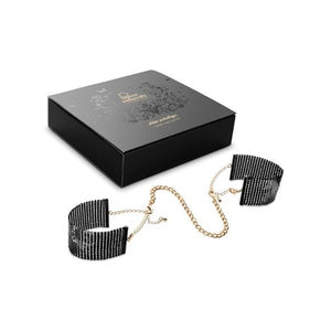 Bijoux – Désir métallique menottes en maille métal noir