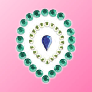 Bijoux Indiscrets – Flamboyant, parure de corps bleu & vert
