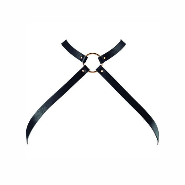 Bijoux – Indiscrets harnais poitrine croisé maze noir