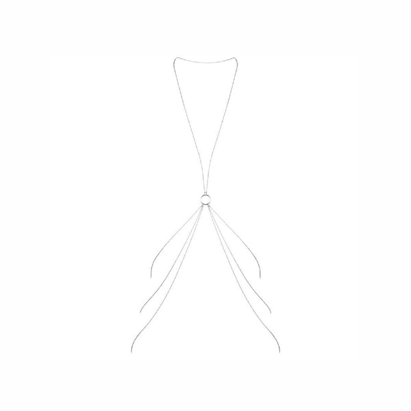 Bijoux – Magnifique chaînes métalliques pour le corps 8 argent
