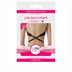 Bye-Bra – Adaptateur de soutien-gorge à dos ouvert noir & blanc