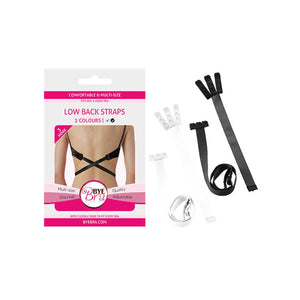 Bye-Bra – Adaptateur de soutien-gorge à dos ouvert noir & blanc