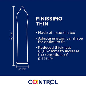 Control – Préservatifs Finissimo Senso, boîte de 144