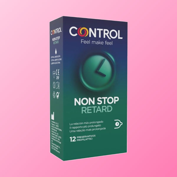 Control – Non Stop Retard, préservatifs retardants (boîte de 12)