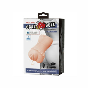 Crazy Bull – Masturbadeur vagin peau d'eau avec balles vibrantes