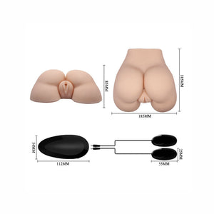 CRAZY BULL - VAGINA Y ANO REALÍSTICOS MET VIBRACION POSICIÓN 5