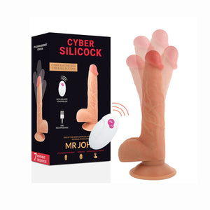 CYBER SILICOCK - REALISTICO CONTROLE AFSTANDSBEDIENING MR JOHN 23,88 CM -O- 4,3 CM