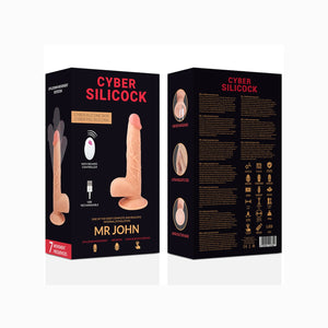CYBER SILICOCK - REALISTICO CONTROLE AFSTANDSBEDIENING MR JOHN 23,88 CM -O- 4,3 CM