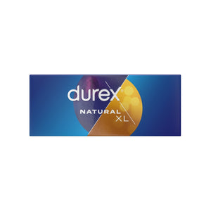 Durex – Natural XL, préservatifs extra-larges (boîte de 144)