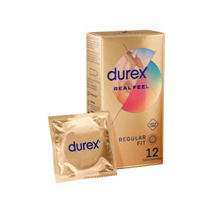 Durex – Real Feel, préservatifs sans latex (boîte de 12)