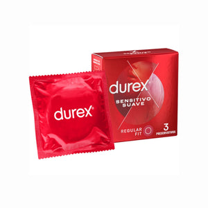 Durex – Doux et Sensible, préservatifs fins (boîte de 3)