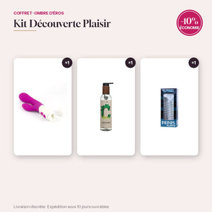 Kit Découverte Plaisir – Vibro + Lubrifiant + Gaine (-10%)