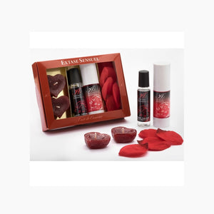 Extase Sensual – Coffret Tentation Rouge, kit sensuel complet