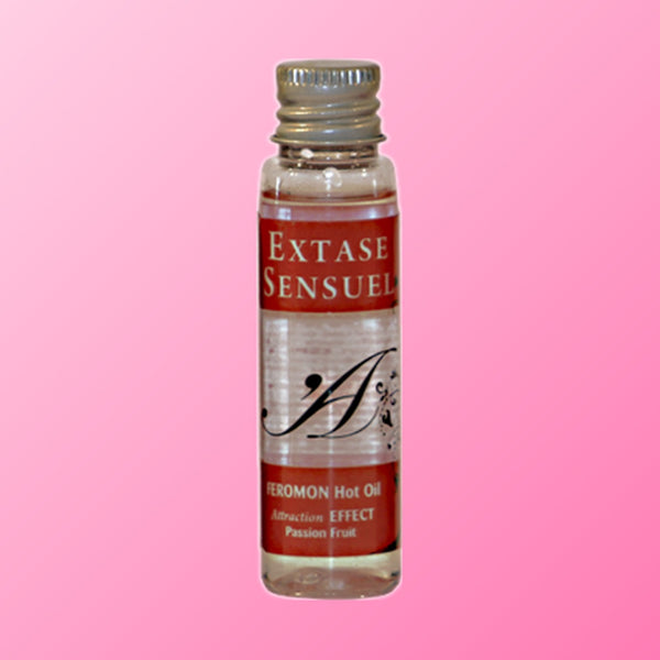 Extase Sensual – Huile de massage effet thermique aux phéromones, fruit de la passion, 35 ml
