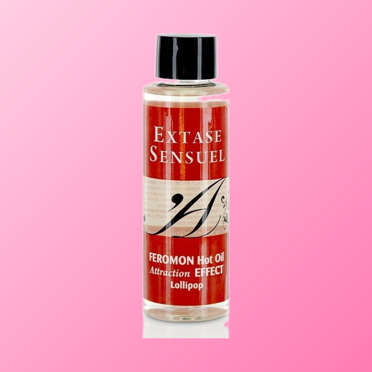 Extase Sensual – Huile de massage chauffante aux phéromones, sucette (100 ml)
