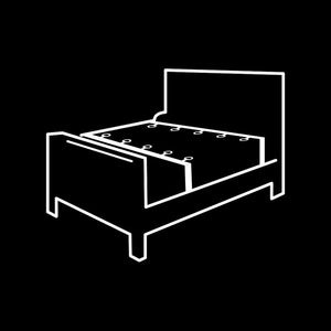 FETISH ONDERWORPEN - SET ATADURAS CAMA LUXE CON FORRO DE NEOPRENO