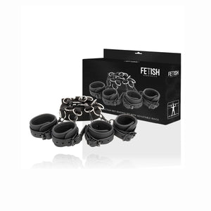 FETISH ONDERWORPEN - SET ATADURAS CAMA LUXE CON FORRO DE NEOPRENO