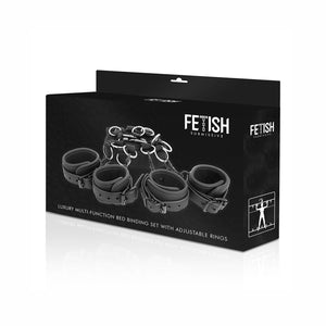 FETISH ONDERWORPEN - SET ATADURAS CAMA LUXE CON FORRO DE NEOPRENO