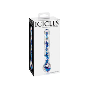 Icicles No. 8 Clear/Blue