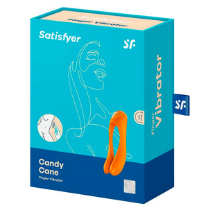 Satisfyer – Vibrateur doigts candy cane noir