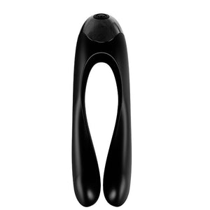 Satisfyer – Vibrateur doigts candy cane noir