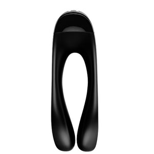 Satisfyer – Vibrateur doigts candy cane noir
