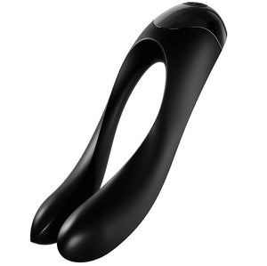 Satisfyer – Vibrateur doigts candy cane noir