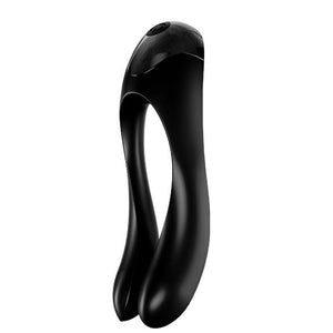 Satisfyer – Vibrateur doigts candy cane noir