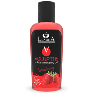 Intimateline Luxuria – Voluptas gel de massage comestible effet chauffant - fraise 100 ml