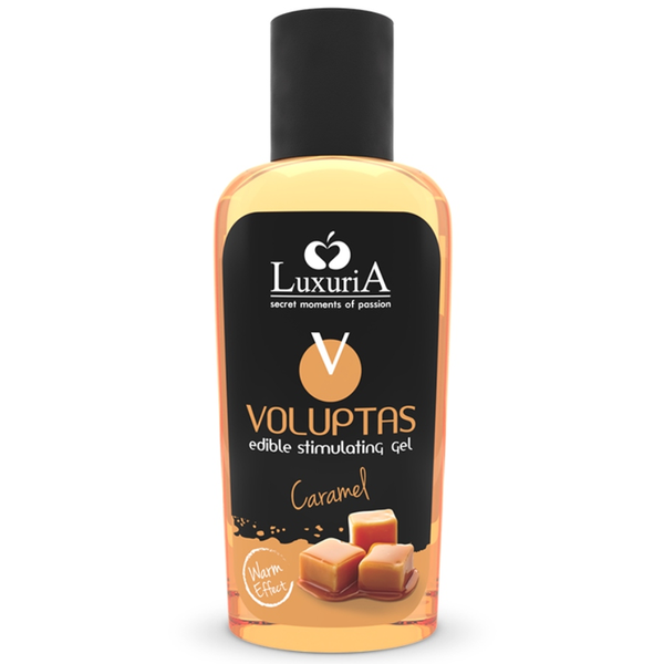 Intimateline Luxuria – Voluptas gel de massage comestible effet chauffant - caramel 100 ml