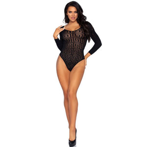 Leg Avenue – Mosaic snap croth body taille unique